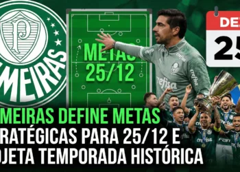 Palmeiras define metas estratégicas para 25/12 e projeta temporada histórica